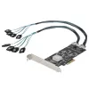 StarTech.com 8-pordiline SATA PCIe-kaart – PCI Express 6 Gbps SATA laiendusadapteri kaart 4 hostikontrolleriga – SATA PCIe-kontrollerkaart – PCI-e x4 Gen 2 -> SATA III – SATA HDD/SSD