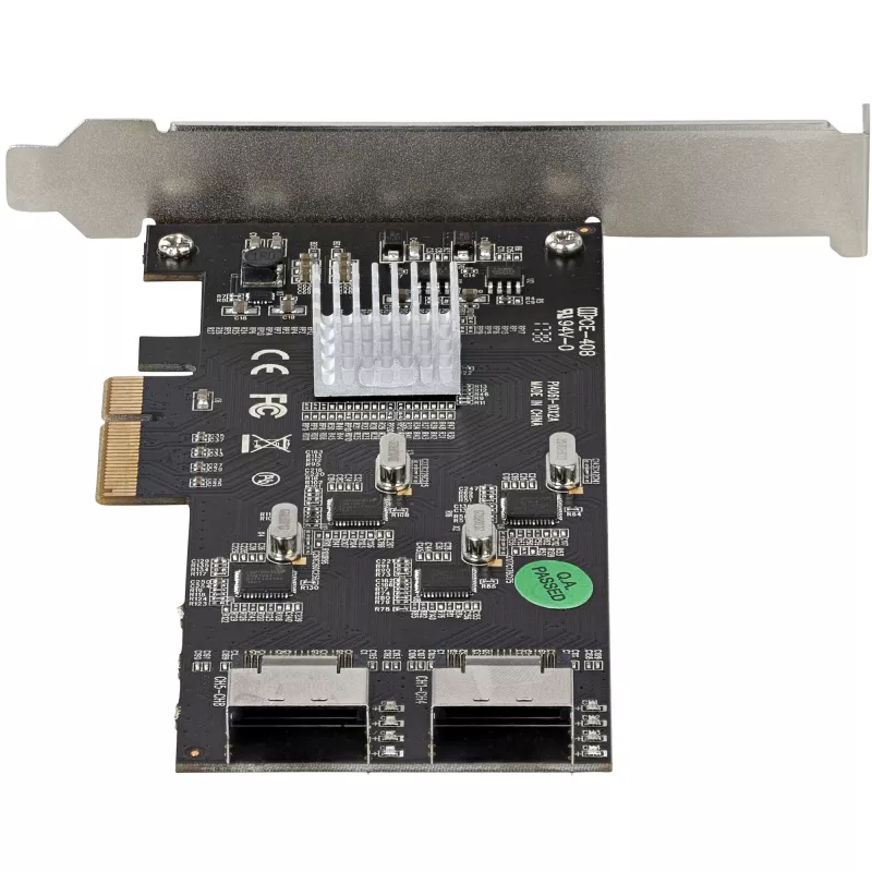 StarTech.com 8-pordiline SATA PCIe-kaart – PCI Express 6 Gbps SATA laiendusadapteri kaart 4 hostikontrolleriga – SATA PCIe-kontrollerkaart – PCI-e x4 Gen 2 -> SATA III – SATA HDD/SSD