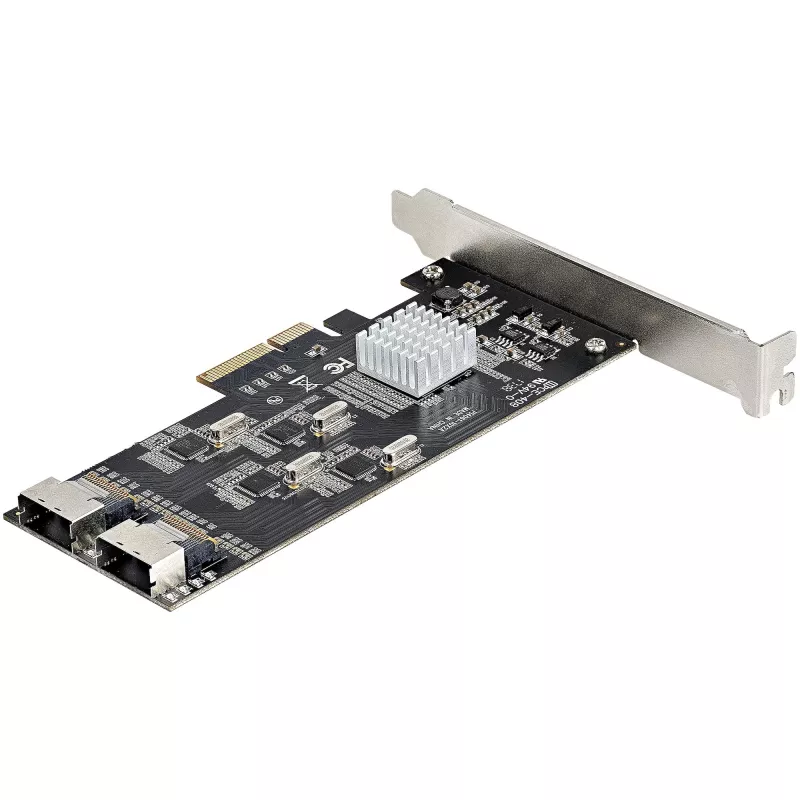 StarTech.com 8-pordiline SATA PCIe-kaart – PCI Express 6 Gbps SATA laiendusadapteri kaart 4 hostikontrolleriga – SATA PCIe-kontrollerkaart – PCI-e x4 Gen 2 -> SATA III – SATA HDD/SSD
