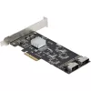 StarTech.com 8-pordiline SATA PCIe-kaart – PCI Express 6 Gbps SATA laiendusadapteri kaart 4 hostikontrolleriga – SATA PCIe-kontrollerkaart – PCI-e x4 Gen 2 -> SATA III – SATA HDD/SSD