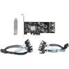 StarTech.com 8-pordiline SATA PCIe-kaart – PCI Express 6 Gbps SATA laiendusadapteri kaart 4 hostikontrolleriga – SATA PCIe-kontrollerkaart – PCI-e x4 Gen 2 -> SATA III – SATA HDD/SSD