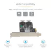 StarTech.com 8-pordiline SATA PCIe-kaart – PCI Express 6 Gbps SATA laiendusadapteri kaart 4 hostikontrolleriga – SATA PCIe-kontrollerkaart – PCI-e x4 Gen 2 -> SATA III – SATA HDD/SSD