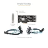StarTech.com 8-pordiline SATA PCIe-kaart – PCI Express 6 Gbps SATA laiendusadapteri kaart 4 hostikontrolleriga – SATA PCIe-kontrollerkaart – PCI-e x4 Gen 2 -> SATA III – SATA HDD/SSD