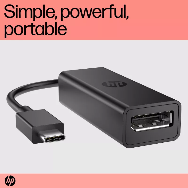 HP USB-C to DisplayPort Adapter G2, 0,12 m, DisplayPort, USB USB-C, Emane, Isane, 7680 x 4320 pikslit