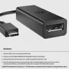 HP USB-C to DisplayPort Adapter G2, 0,12 m, DisplayPort, USB USB-C, Emane, Isane, 7680 x 4320 pikslit