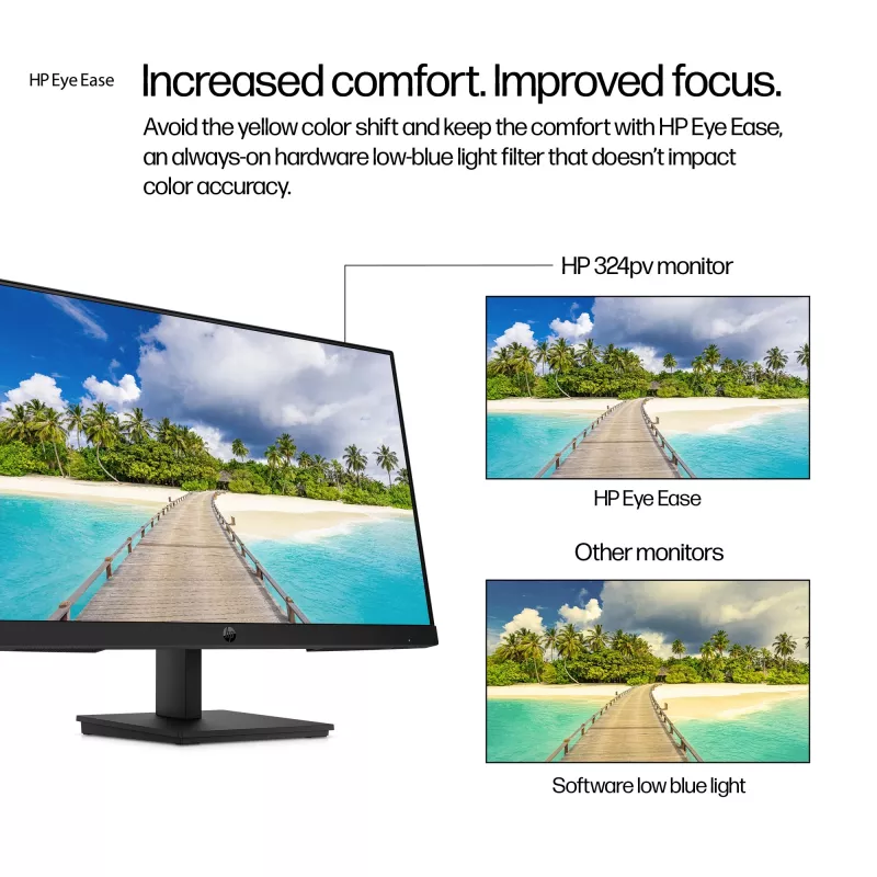 HP Series 3 Pro 23,8-tolline FHD monitor - 324pv, 60,5 cm (23,8 tolli), 1920 x 1080 pikslit, Full HD, LCD, 5 ms, must