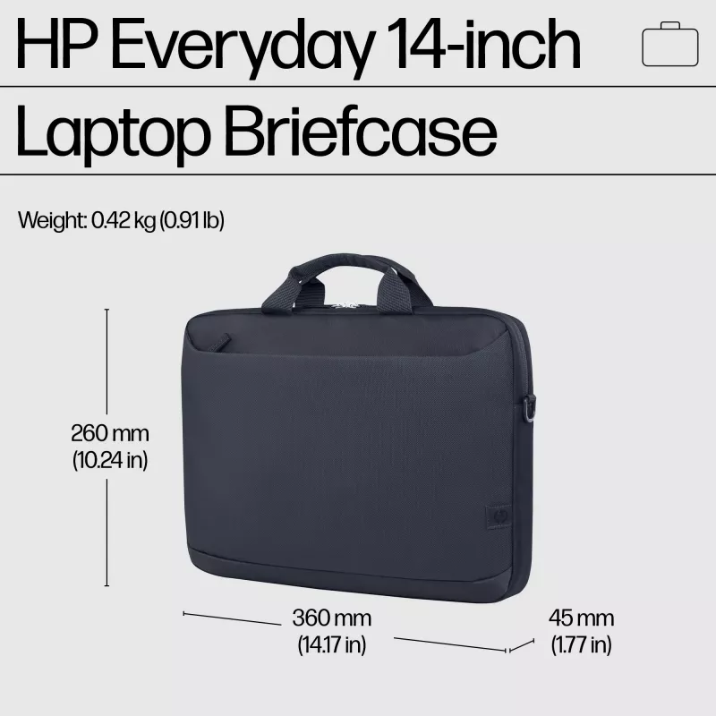 HP Everyday 14-tolline sülearvuti portfell, Portfell, 35,8 cm (14,1 tolli), Õlarihm, 420 g