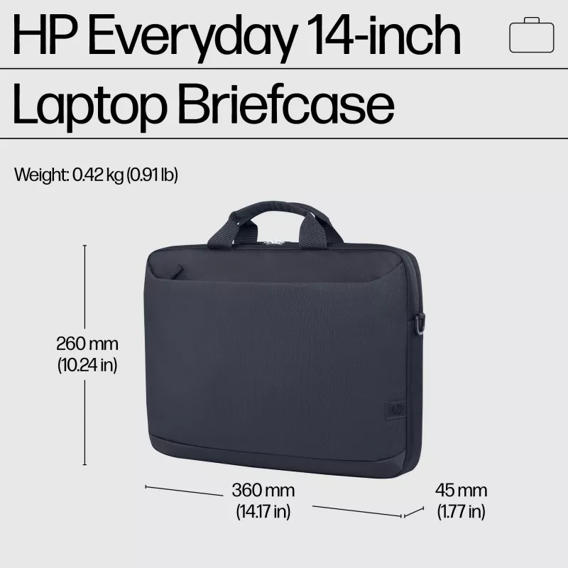 HP Everyday 14-tolline sülearvuti portfell, Portfell, 35,8 cm (14,1 tolli), Õlarihm, 420 g