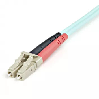 StarTech.com 1m (3ft) LC/UPC to LC/UPC OM3 mitmemoodiline fiiberoptiline kaabel, täisdupleksne 50/125µm linttüüpi fiiberkaabel, 100G, madal sisestuskadu, LSZH fiiberhüppaja