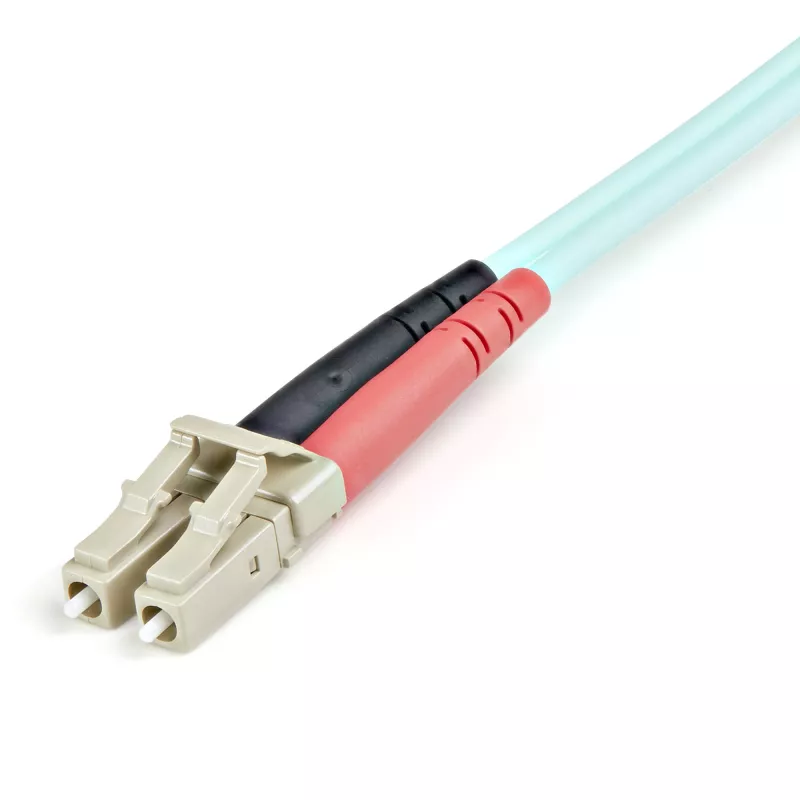 StarTech.com 1m (3ft) LC/UPC to LC/UPC OM3 mitmemoodiline fiiberoptiline kaabel, täisdupleksne 50/125µm linttüüpi fiiberkaabel, 100G, madal sisestuskadu, LSZH fiiberhüppaja