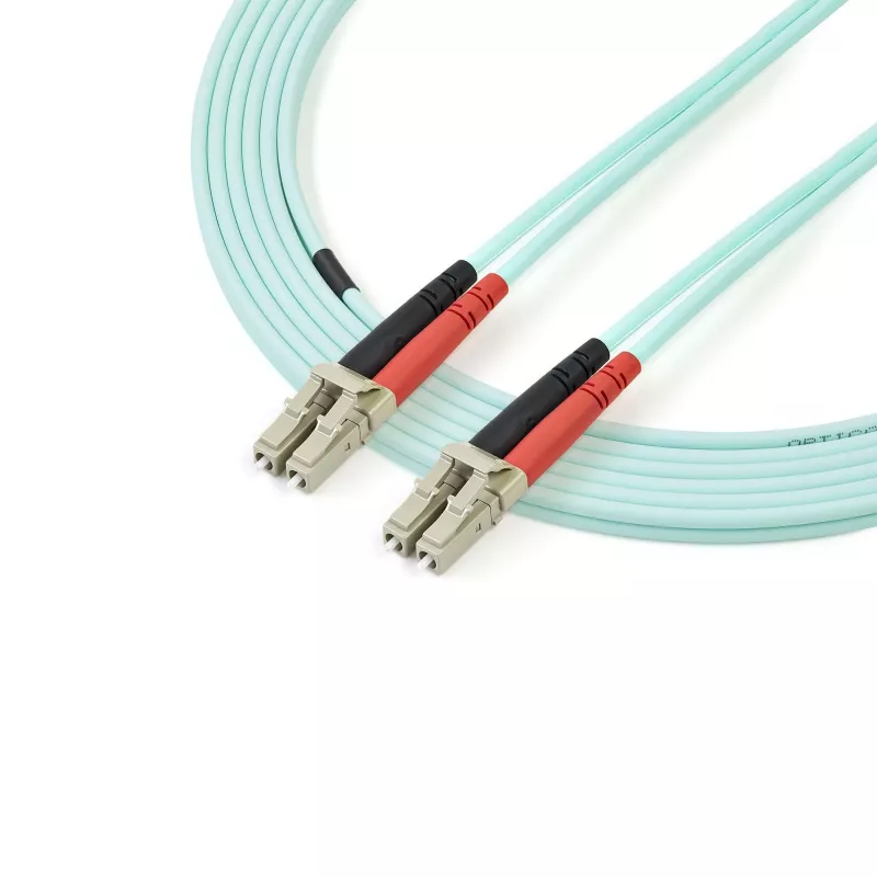 StarTech.com 2 m (6 jalga) LC/UPC-LC/UPC OM3 mitmemoodiline fiiberoptiline kaabel, täisdupleksne 50/125 µm zipcord-kiudkaabel, 100G, väike sisestuskadu, LSZH fiiberoptiline džemperkaabel