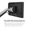 StarTech.com õhukese kliendi kinnitus – VESA kinnitusklamber, monitori alusele kinnitatav protsessorihoidik, väike lauaarvuti, 5 kg, 75 x 75, 100 x 100 mm, must, plast, teras