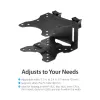 StarTech.com õhukese kliendi kinnitus – VESA kinnitusklamber, monitori alusele kinnitatav protsessorihoidik, väike lauaarvuti, 5 kg, 75 x 75, 100 x 100 mm, must, plast, teras
