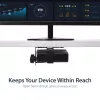 StarTech.com õhukese kliendi kinnitus – VESA kinnitusklamber, monitori alusele kinnitatav protsessorihoidik, väike lauaarvuti, 5 kg, 75 x 75, 100 x 100 mm, must, plast, teras