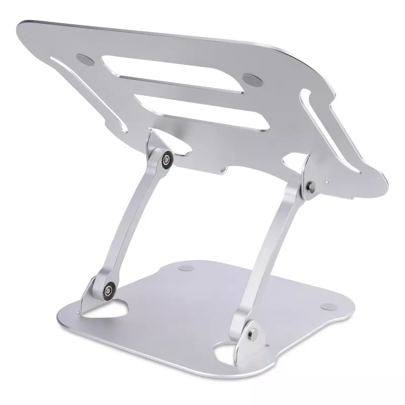 StarTech.com sülearvuti alus lauale, ergonoomiline reguleeritava kõrgusega sülearvuti alus, alumiinium, kaasaskantav, toetab kuni 10 kg, kokkupandav sülearvuti hoidik lauale - nurga all sülearvuti tõstuk/aluspind