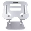 StarTech.com sülearvuti alus lauale, ergonoomiline reguleeritava kõrgusega sülearvuti alus, alumiinium, kaasaskantav, toetab kuni 10 kg, kokkupandav sülearvuti hoidik lauale - nurga all sülearvuti tõstuk/aluspind
