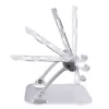 StarTech.com sülearvuti alus lauale, ergonoomiline reguleeritava kõrgusega sülearvuti alus, alumiinium, kaasaskantav, toetab kuni 10 kg, kokkupandav sülearvuti hoidik lauale - nurga all sülearvuti tõstuk/aluspind