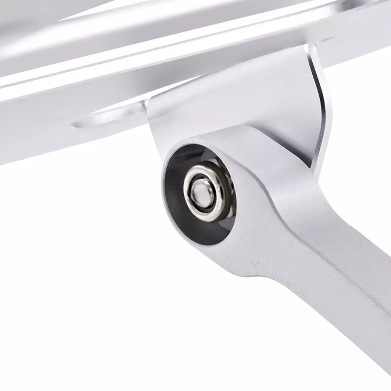 StarTech.com sülearvuti alus lauale, ergonoomiline reguleeritava kõrgusega sülearvuti alus, alumiinium, kaasaskantav, toetab kuni 10 kg, kokkupandav sülearvuti hoidik lauale - nurga all sülearvuti tõstuk/aluspind