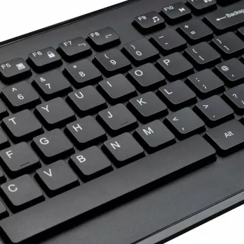 Targus AKM610NO klaviatuur ja hiir Universaalne RF Juhtmevaba QWERTY Põhjala mudel Must