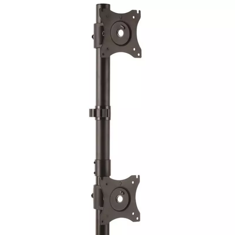 StarTech.com Dual-Monitor Stend – Vertikaalne, vabalt seisev, 10 kg, 33 cm (13 tolli), 68,6 cm (27 tolli), 100 x 100 mm, Must