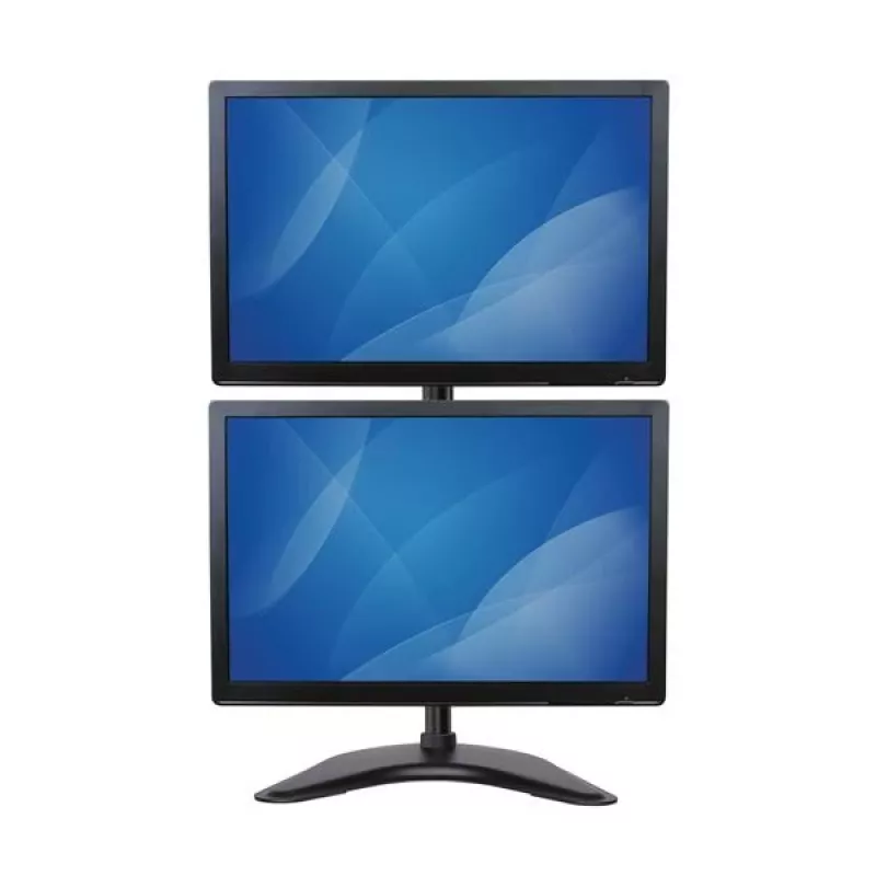 StarTech.com Dual-Monitor Stend – Vertikaalne, vabalt seisev, 10 kg, 33 cm (13 tolli), 68,6 cm (27 tolli), 100 x 100 mm, Must
