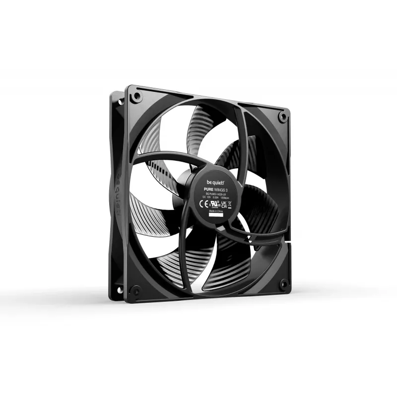 be quiet! Pure Wings 3 140mm arvutikorpuse ventilaator 14 cm Must 1 tk