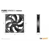 be quiet! Pure Wings 3 140mm arvutikorpuse ventilaator 14 cm Must 1 tk