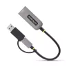 StarTech.com USB-C Etherneti adapter koos USB-A pesaga, 10/100/1000 Mbps, USB 3.0 kuni Gigabit Ethernet võrguadapter, 6in/15cm külge kinnitatud kaabel, USB GbE adapter