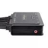 StarTech.com 2-pordine kahe monitoriga DisplayPort-kaabliga KVM-lüliti, 4K 60 Hz, kompaktne KVM integreeritud 1,5 m USB-A/DisplayPort/helikaablitega, siinitoide – kaugjuhtimisnupp/kiirklahvlülitus