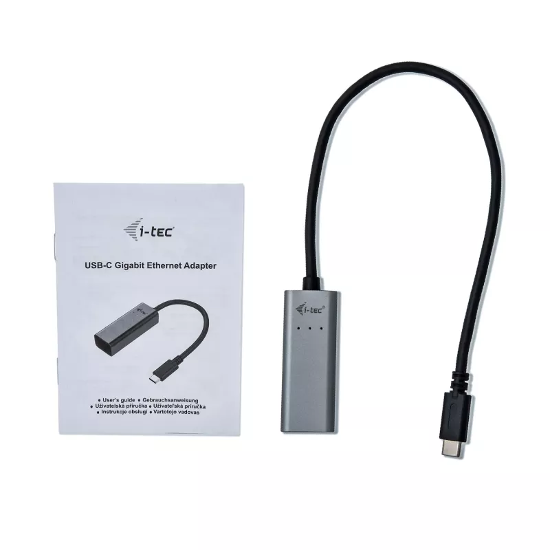 i-tec Metal USB-C Gigabit Ethernet Adapter, juhtmega, USB USB-C, Ethernet, 1000 Mbit/s, Hall