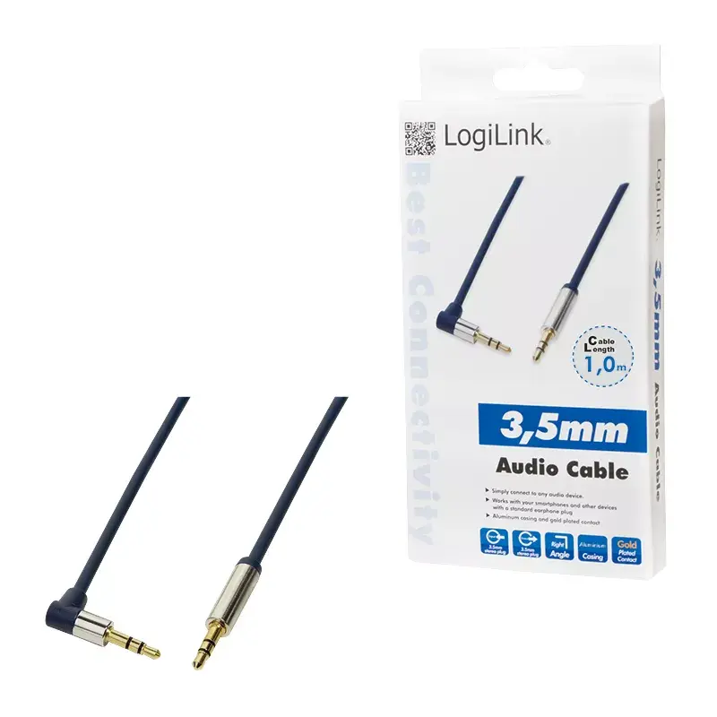 Audio kaabel LogiLink 3.5mm - 3.5mm 1m Sinine