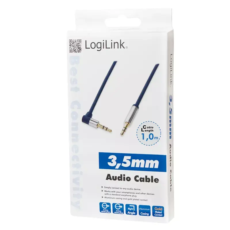 Audio kaabel LogiLink 3.5mm - 3.5mm 1m Sinine