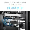 StarTech.com 2U serveririiul - universaalne ventileeritav riiulile paigaldatav konsoolalus 19-tollise võrguseadmete riiuli ja kapi jaoks - tugev teras - kandevõime 50 naela / 23 kg - 16 tolli sügav riiul, must