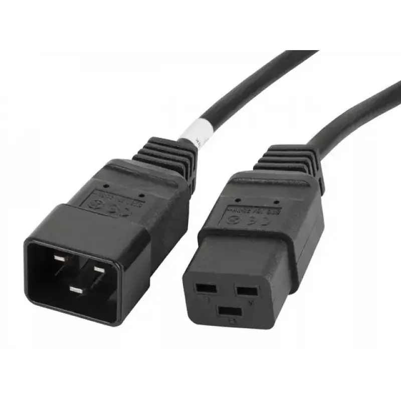 Toitekaabel Lanberg CA-C19E-10CC-0018-BK Must 1,8 m