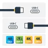 StarTech.com 3 jala (1 m) USB4 kaabel, USB-IF sertifitseeritud USB-C kaabel, 40 Gbps, USB USB-C andmeedastuskaabel, 100 W toiteedastus, 8K 60 Hz, ühildub Thunderbolt 4/3/USB 3.2 seadmetega