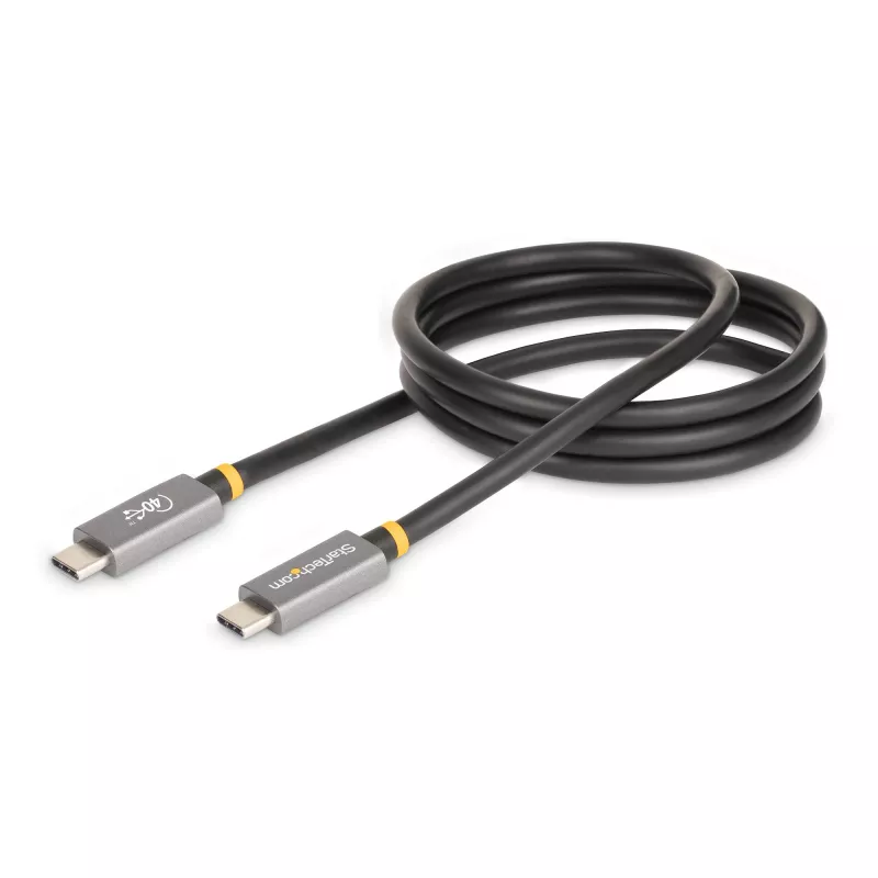 StarTech.com 3 jala (1 m) USB4 kaabel, USB-IF sertifitseeritud USB-C kaabel, 40 Gbps, USB USB-C andmeedastuskaabel, 100 W toiteedastus, 8K 60 Hz, ühildub Thunderbolt 4/3/USB 3.2 seadmetega