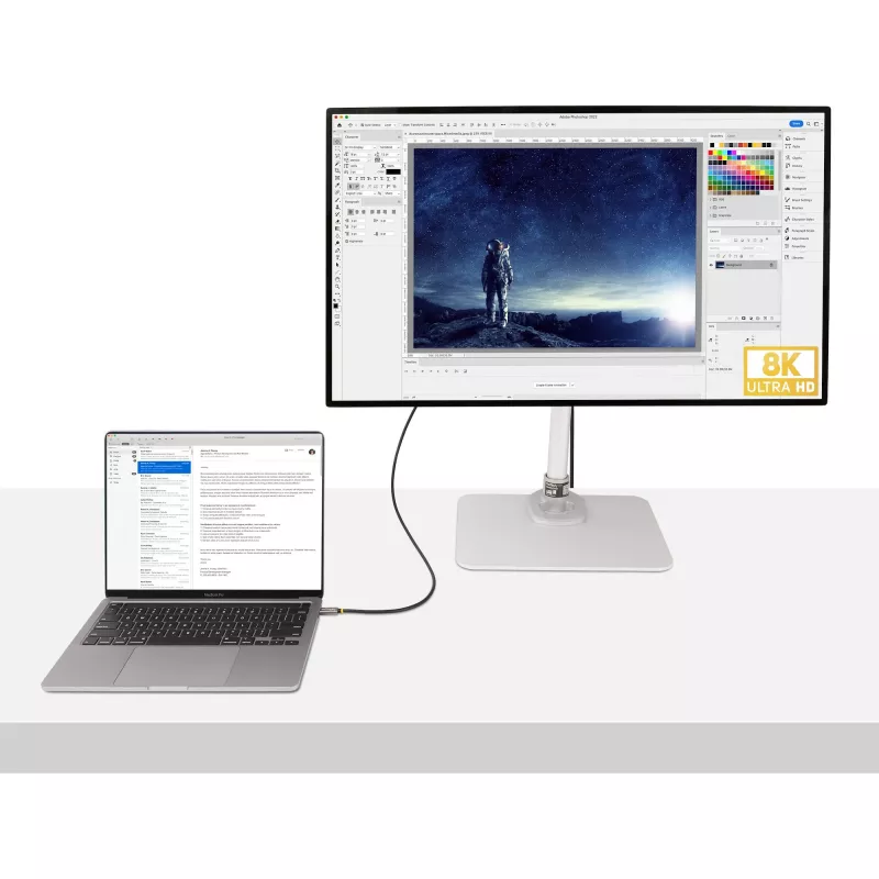 StarTech.com 3 jala (1 m) USB4 kaabel, USB-IF sertifitseeritud USB-C kaabel, 40 Gbps, USB USB-C andmeedastuskaabel, 100 W toiteedastus, 8K 60 Hz, ühildub Thunderbolt 4/3/USB 3.2 seadmetega