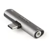 StarTech.com USB C Audio & Charge Adapter - USB-C heliadapter 3,5 mm TRRS-peakomplekti/peakomplekti pesa ja 60 W USB USB-C Power Delivery läbipääsulaadijaga - USB-C telefonile/tahvelarvutile/sülearvutile