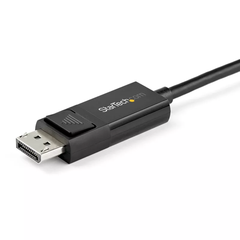 StarTech.com 6 jala (2 m) USB-C kuni DisplayPort 1.4 kaabel 8K 60Hz/4K – Kahesuunaline DP USB-C-le või USB-C DP-le pööratav videoadapterkaabel – HBR3/HDR/DSC – USB USB-C/TB3 monitorikaabel (CDP2DP142MBD)