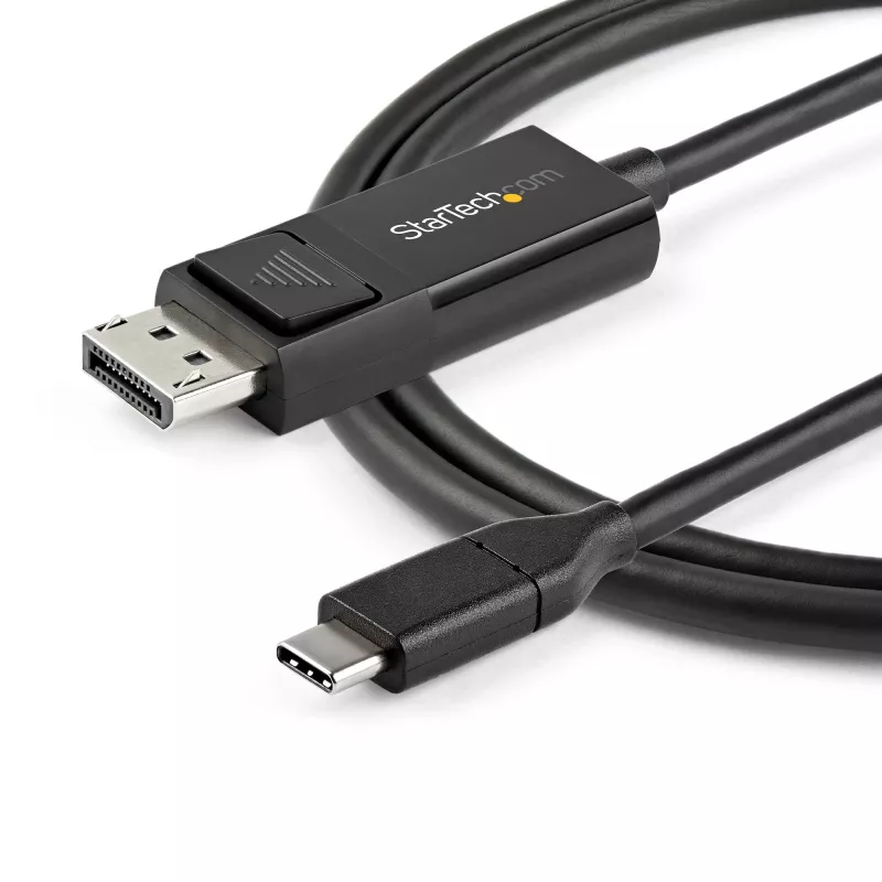 StarTech.com 3.3ft (1m) USB C to DisplayPort 1.2 kaabel 4K 60Hz - Bidirectional DP to USB-C or USB-C to DP Reversible Video adapterkaabel - HBR2/HDR - USB Type C/Thunderbolt Monitor kaabel
