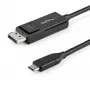 StarTech.com 6,6 jala (2 m) USB-C–DisplayPort 1.2 kaabel 4K 60 Hz – kahesuunaline DP–USB-C või USB-C–DP pööratav videoadapteri kaabel – HBR2/HDR – USB USB-C/Thunderbolt monitori kaabel