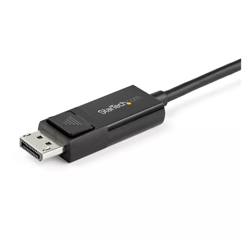 StarTech.com 6,6 jala (2 m) USB-C–DisplayPort 1.2 kaabel 4K 60 Hz – kahesuunaline DP–USB-C või USB-C–DP pööratav videoadapteri kaabel – HBR2/HDR – USB USB-C/Thunderbolt monitori kaabel