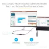 StarTech.com USB-C - DisplayPort adapter - 8K/4K 60 Hz USB-C - DisplayPort 1.4 adapterdongel - USB USB-C - DP monitorivideomuundur - töötab Thunderbolt 3-ga - 12 inch pika kaabliga