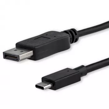 StarTech.com 1,8 m USB-C - DisplayPort 1.2 kaabel 4K 60 Hz - USB-C - DisplayPort adapterkaabel HBR2 - USB-C DP Alt Mode DP monitori videokaabel - ühildub Thunderbolt 3 - Must