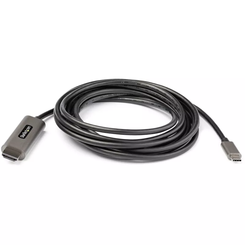 StarTech.com 10ft (3m) USB-C HDMI-kaabel 4K 60Hz HDR10-ga – Ultra HD USB Type-C–4K HDMI 2.0b video adapterkaabel – USB-C–HDMI HDR monitor/ekraani muundur – DP 1.4 Alt Mode HBR3