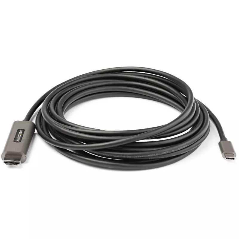 StarTech.com 5 m USB-C–HDMI-kaabel 4K 60Hz HDR10-ga – Ultra HD USB USB-C–4K HDMI 2.0b videoadapterkaabel – USB-C–HDMI HDR monitori/ekraani muundur – DP 1.4 Alt Mode HBR3