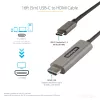 StarTech.com 5 m USB-C–HDMI-kaabel 4K 60Hz HDR10-ga – Ultra HD USB USB-C–4K HDMI 2.0b videoadapterkaabel – USB-C–HDMI HDR monitori/ekraani muundur – DP 1.4 Alt Mode HBR3