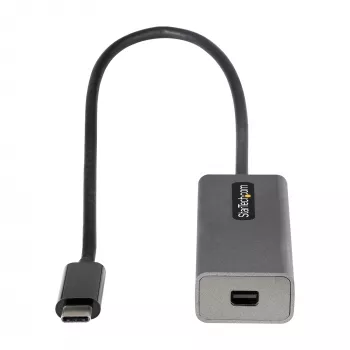 StarTech.com USB-C–Mini DisplayPort adapter – 4K 60 Hz USB-C–mDP adapterdongel – USB USB-C–Mini DP monitor – videomuundur – töötab Thunderbolt 3-ga – 12-tolline (30 cm) kinnitatud kaabel – CDP2MDP täiustatud versioon