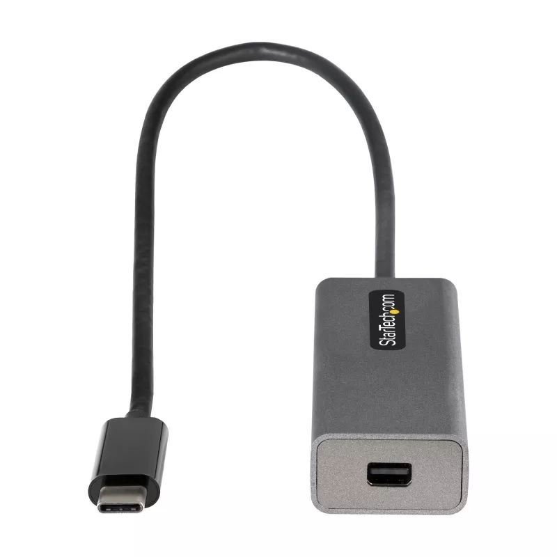 StarTech.com USB-C–Mini DisplayPort adapter – 4K 60 Hz USB-C–mDP adapterdongel – USB USB-C–Mini DP monitor – videomuundur – töötab Thunderbolt 3-ga – 12-tolline (30 cm) kinnitatud kaabel – CDP2MDP täiustatud versioon