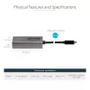 StarTech.com USB-C–Mini DisplayPort adapter – 4K 60 Hz USB-C–mDP adapterdongel – USB USB-C–Mini DP monitor – videomuundur – töötab Thunderbolt 3-ga – 12-tolline (30 cm) kinnitatud kaabel – CDP2MDP täiustatud versioon